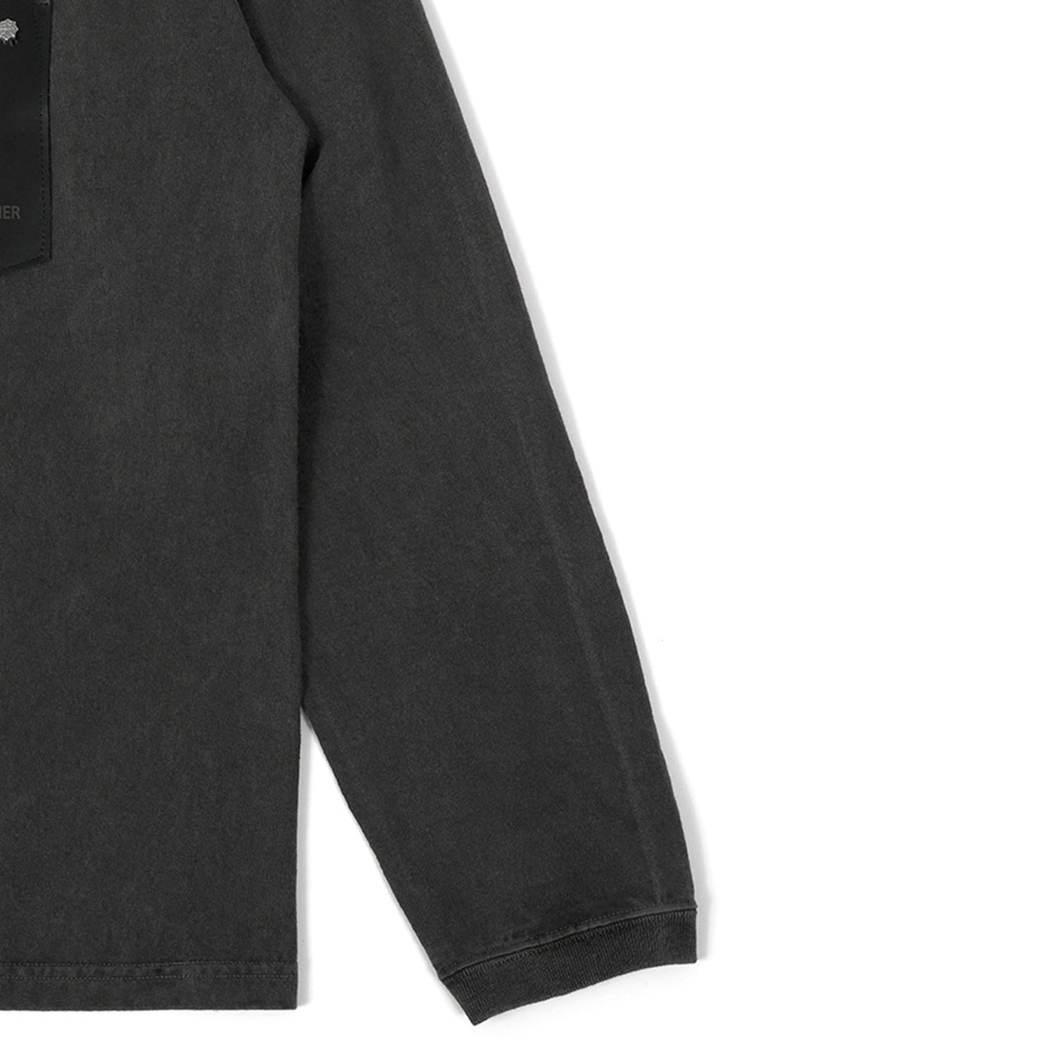 ID1905 US COTTON STUDS LONG T-SHIRT VINTAGE BLACK