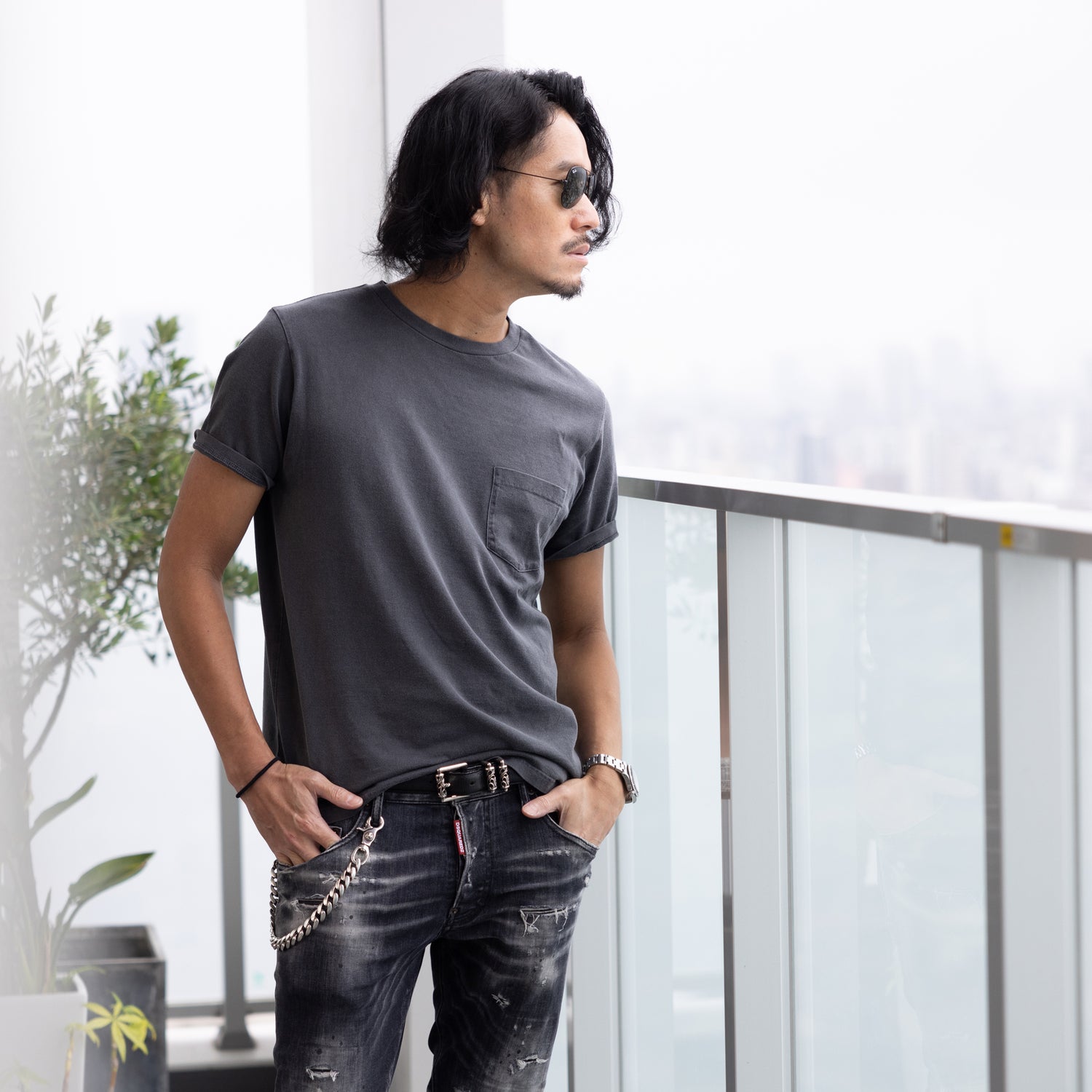 干場×サトシーノ コラボブランド Tシャツ「T-3」
