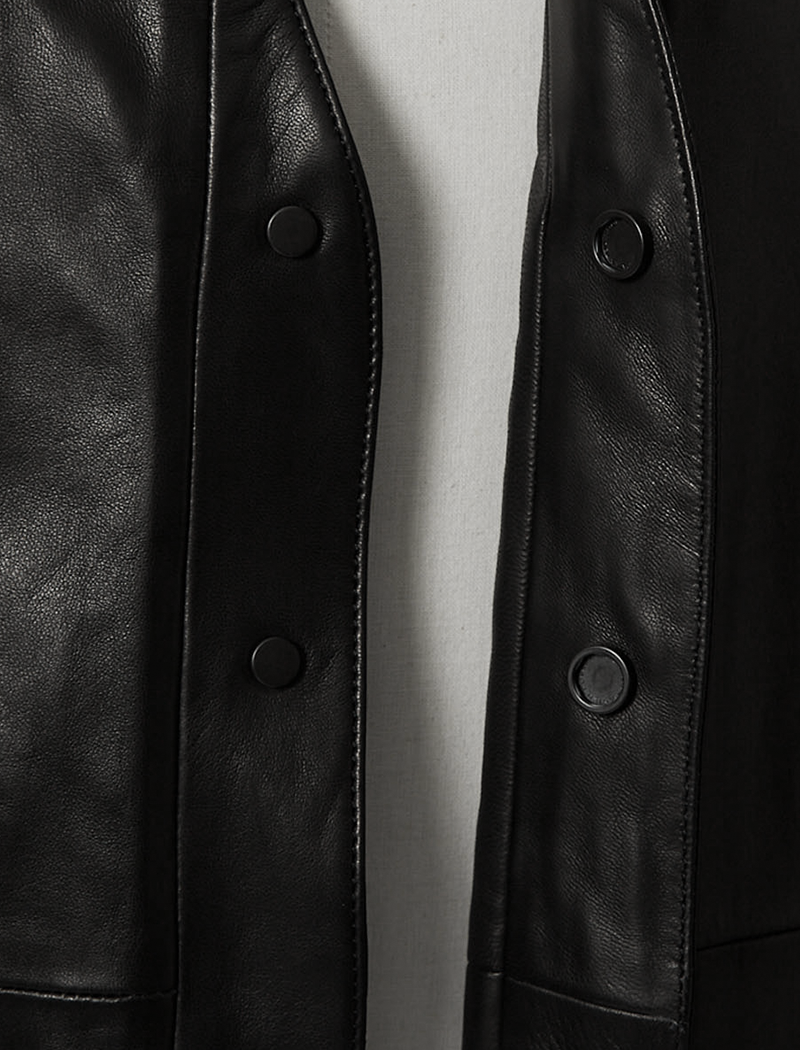 Collarless jacket