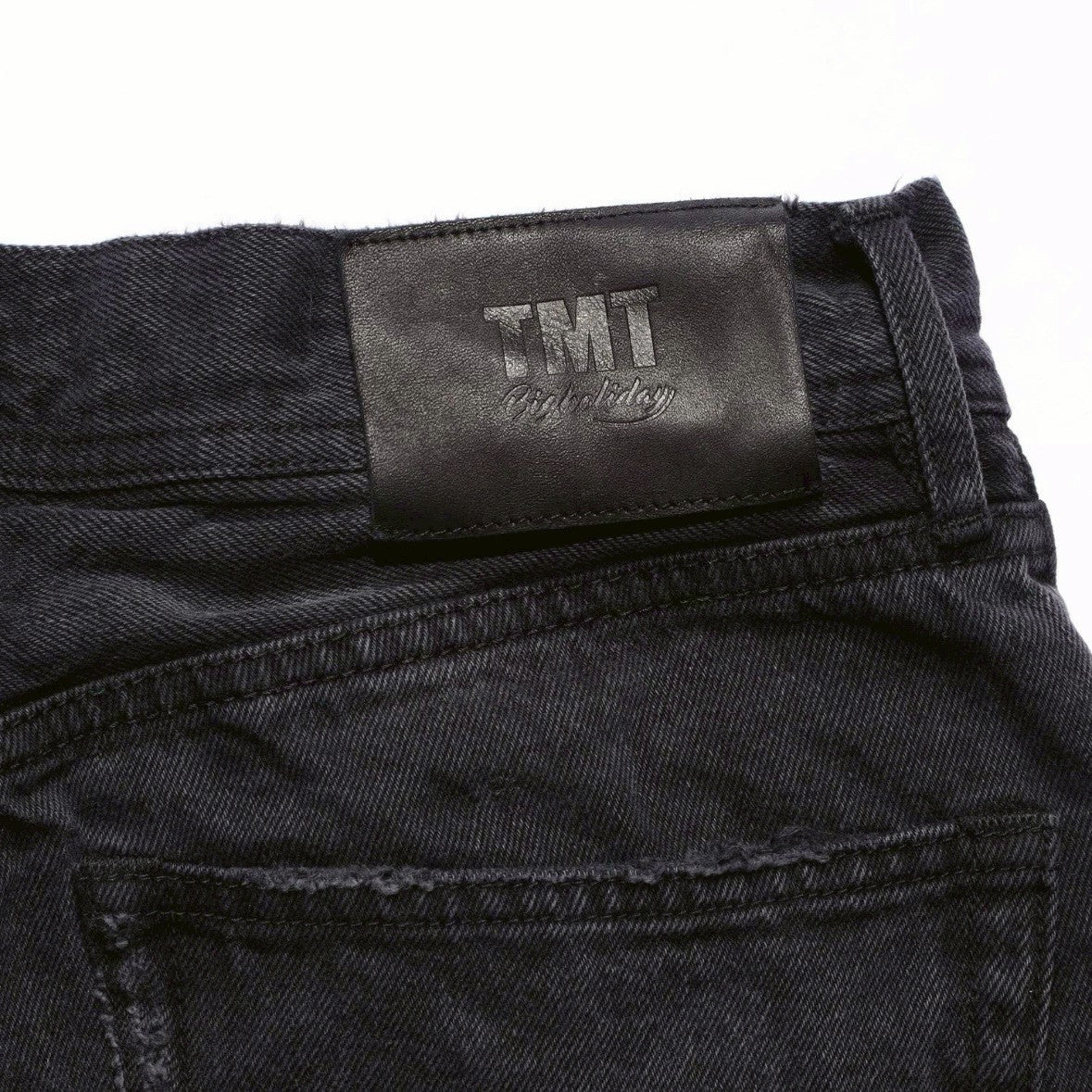 12oz SOFT BLACK DENIM 5P STRAIGHT GREY