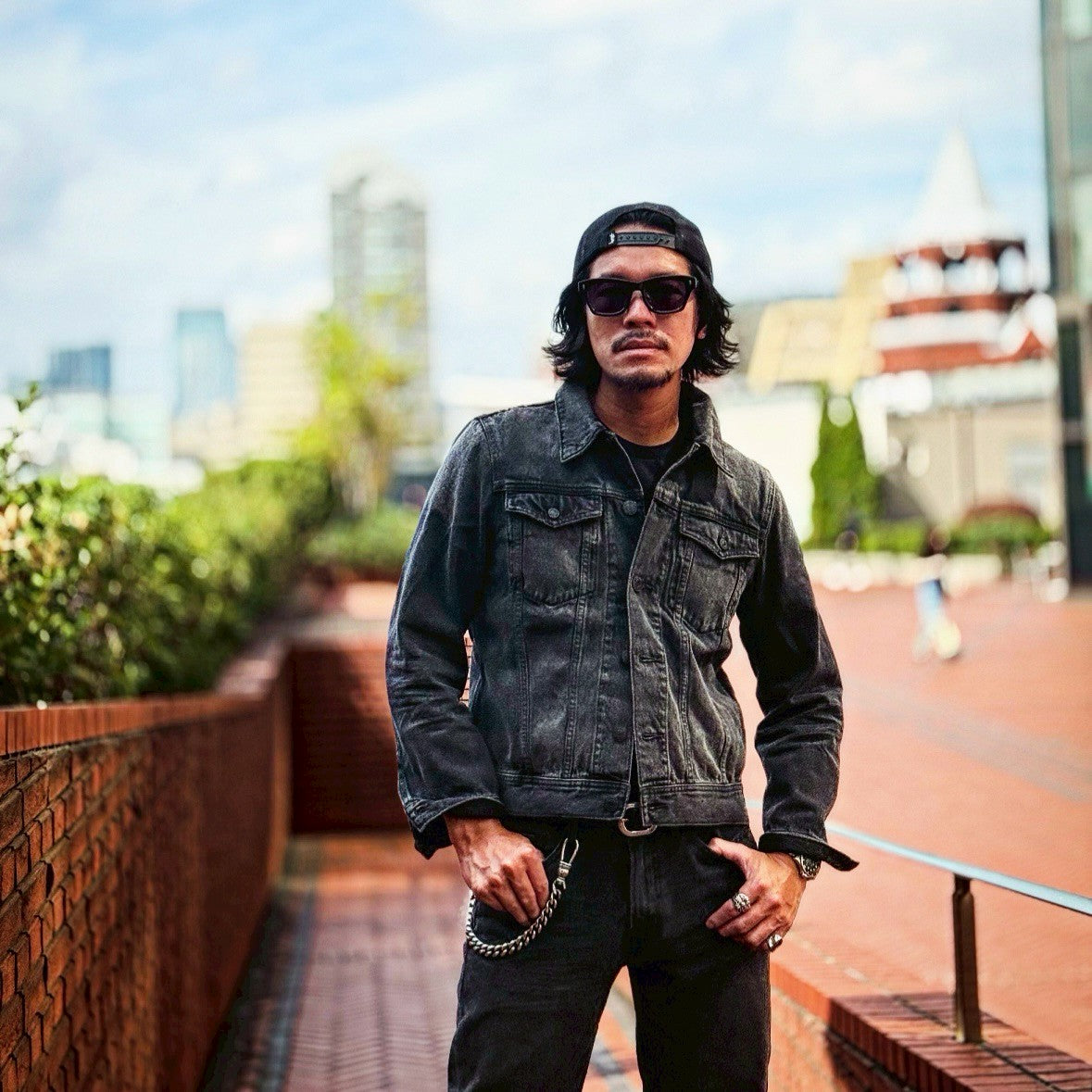 12oz SOFT BLACK DENIM 5P STRAIGHT GREY