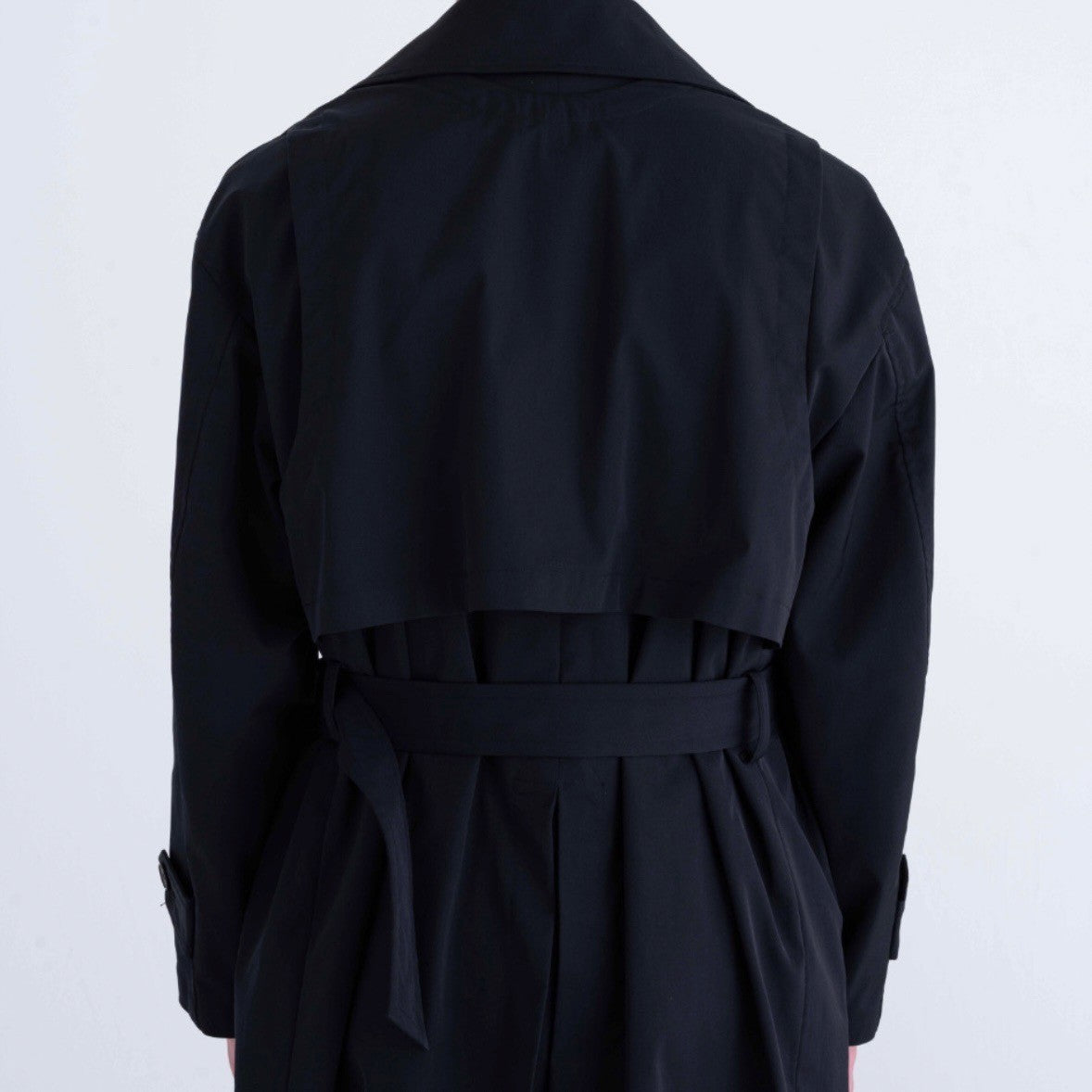 COTTONLIKE TWILL TRENCH COAT