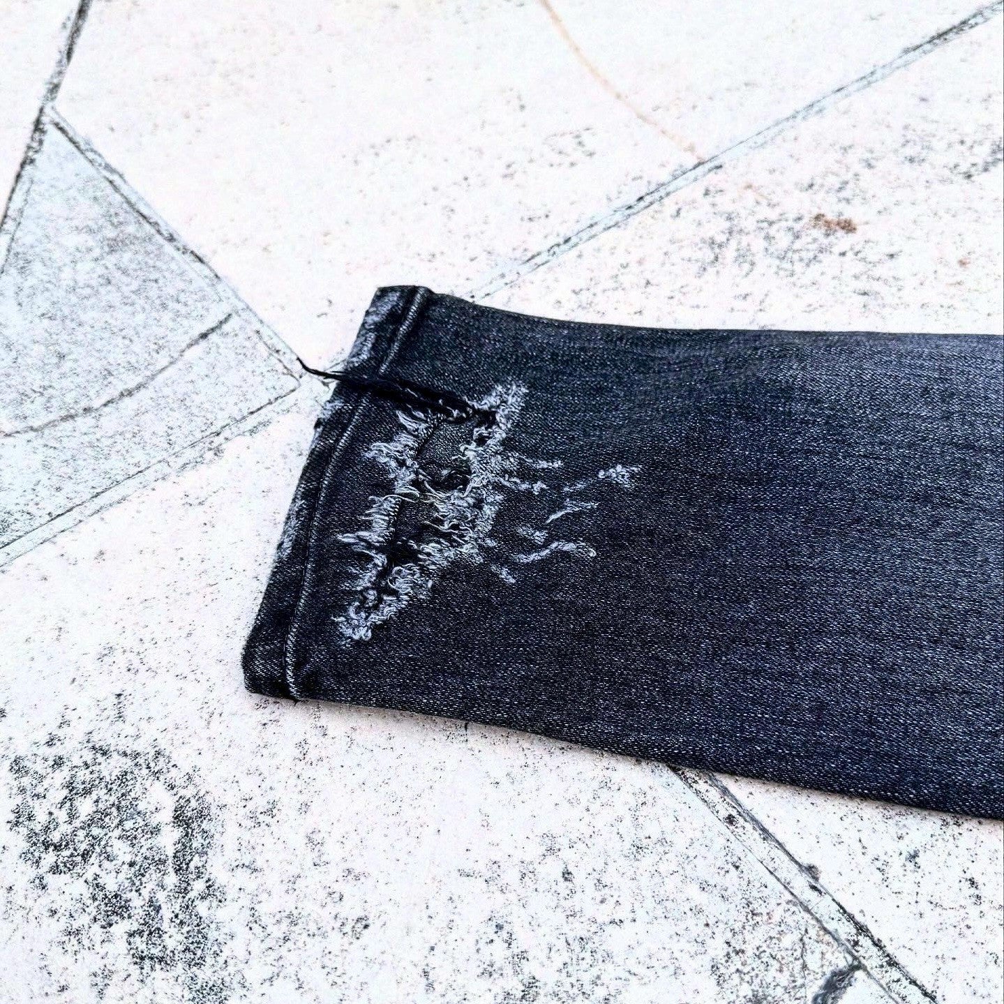 「DERANGE Crushed Special Edition」CLASH DENIM CARGO SKINNY PANTS
