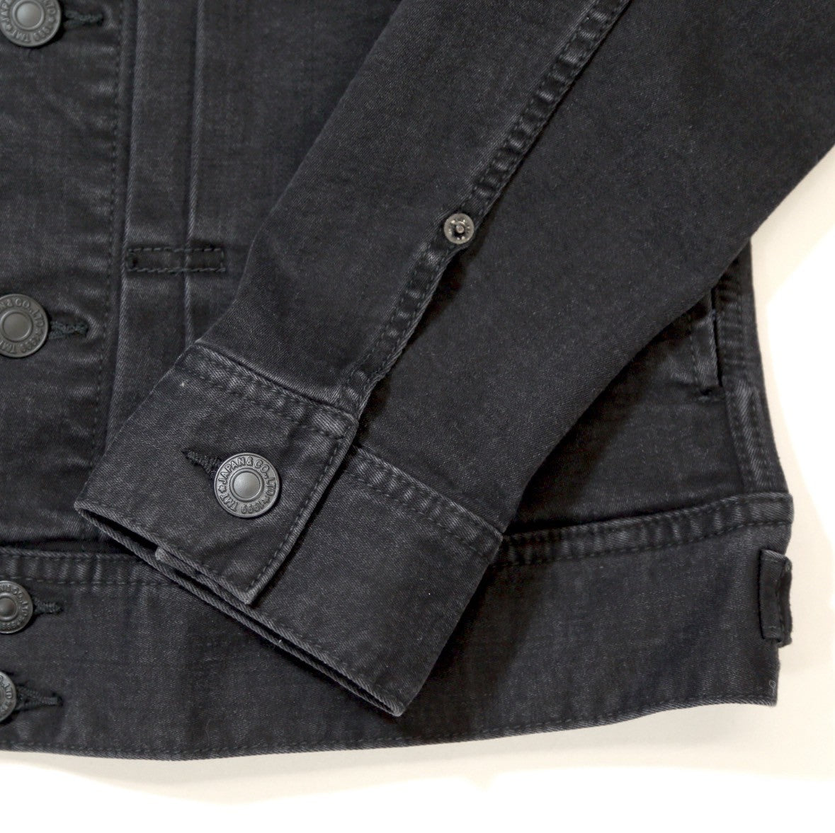 STRETCH COMFY DENIM JACKET #CHARCOAL