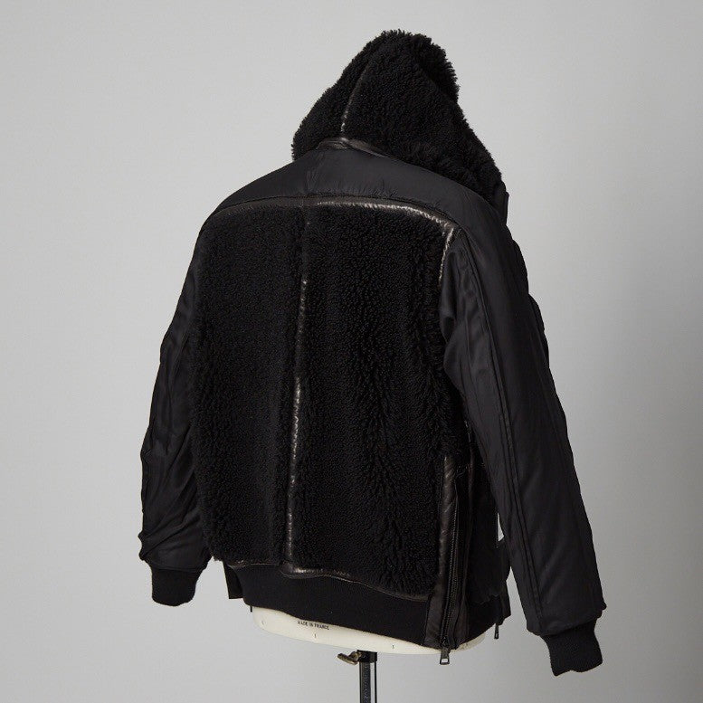 【期間限定販売】Turkish Lamb Nappa & Greek Baby Lamb Mouton Combination Bomber Jacket