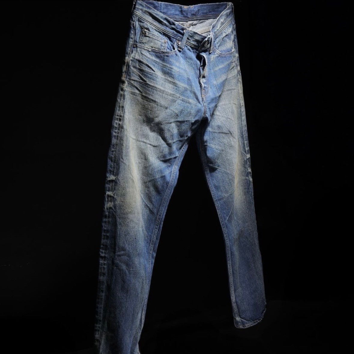【HQ DENIM】 5P TAPERED(vintage processing.)