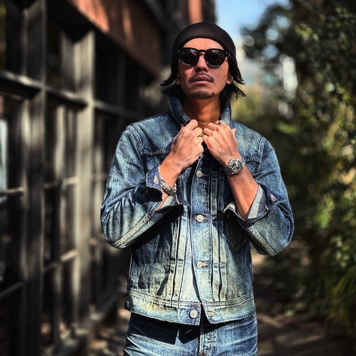 【HQ DENIM】TRUCKER JACKET(vintage processing.)
