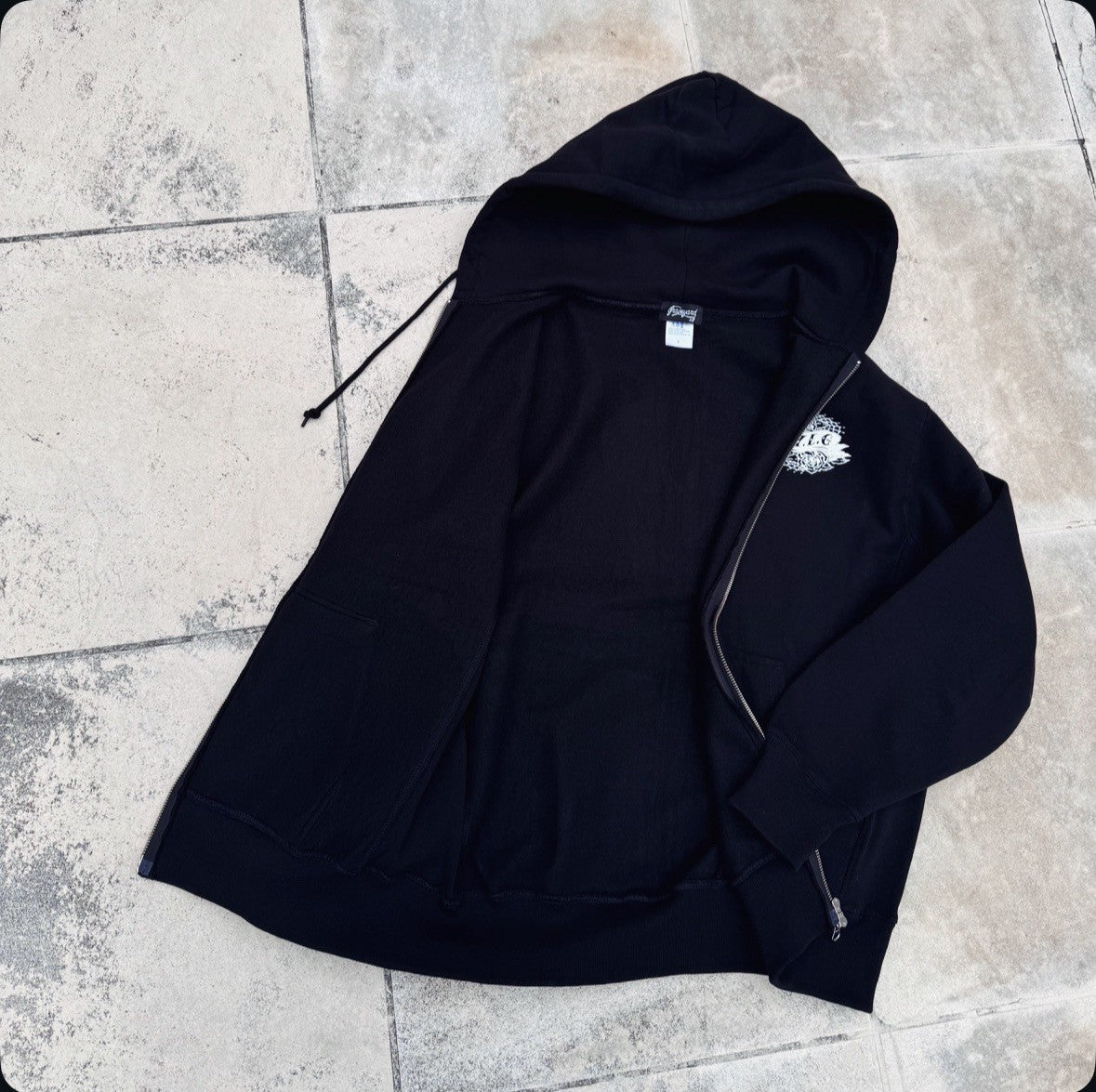【THE BAR限定販売】別注L/S 12oz Fleece Lined Sweat W-ZIP Hoodie