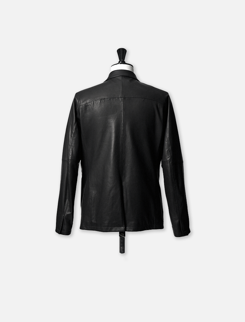 Notched Lapel Jacket with Lapel Pin