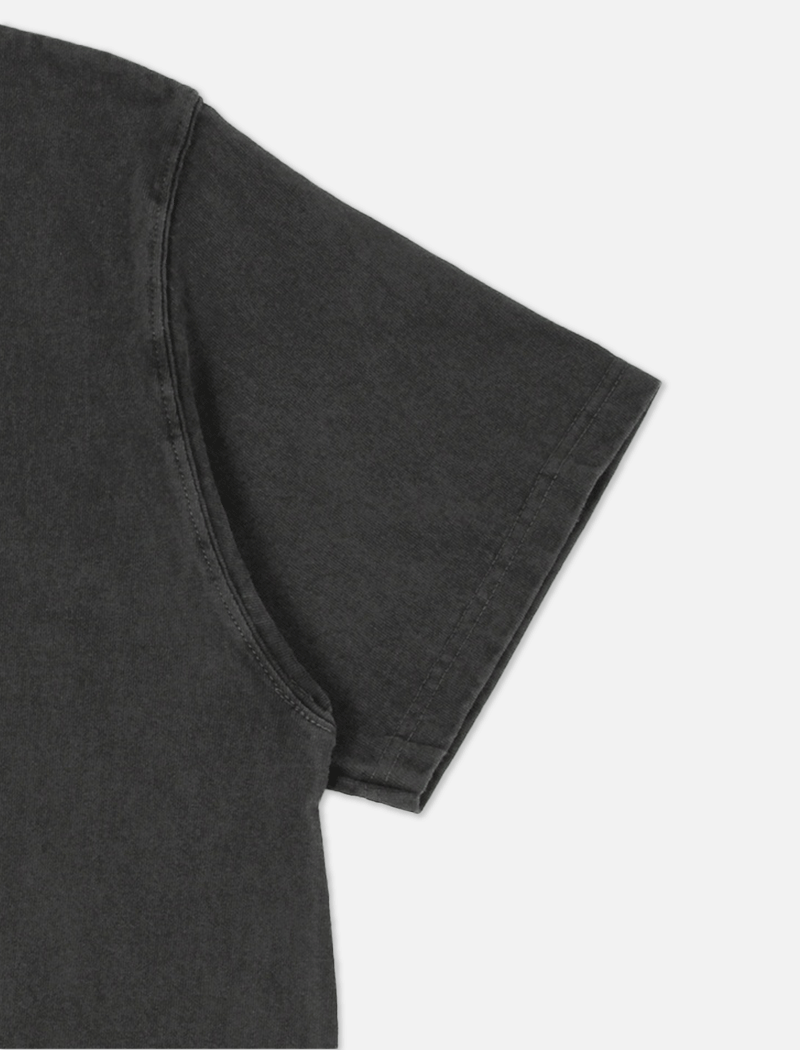 ID1904 US COTTON STUDS T-SHIRT VINTAGE BLACK