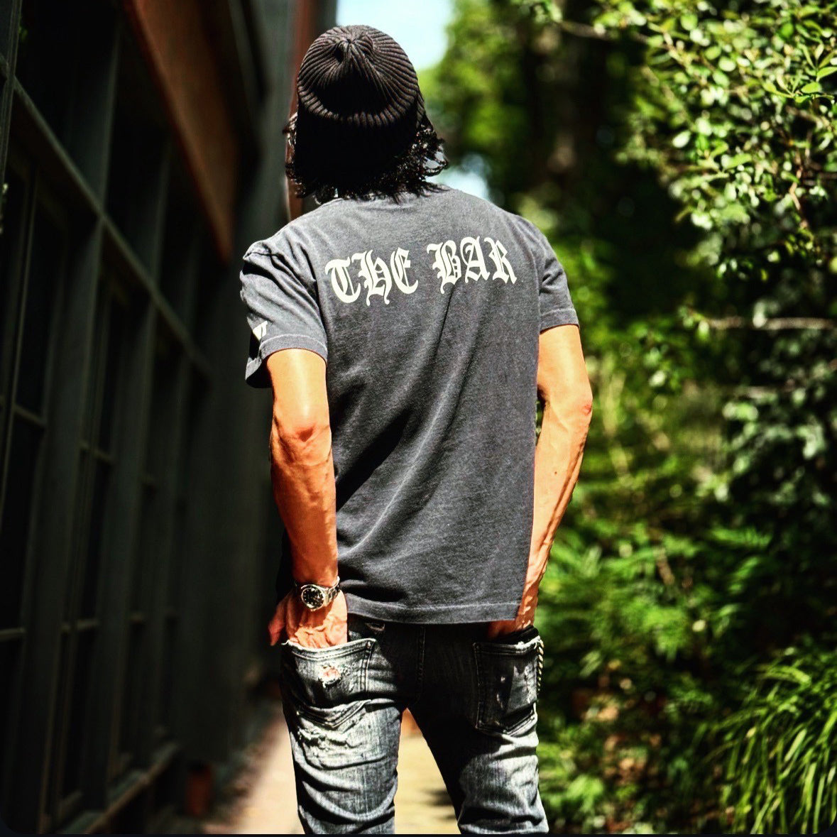 【THE BAR別注】DRY COTTON S/S TEE BLACK