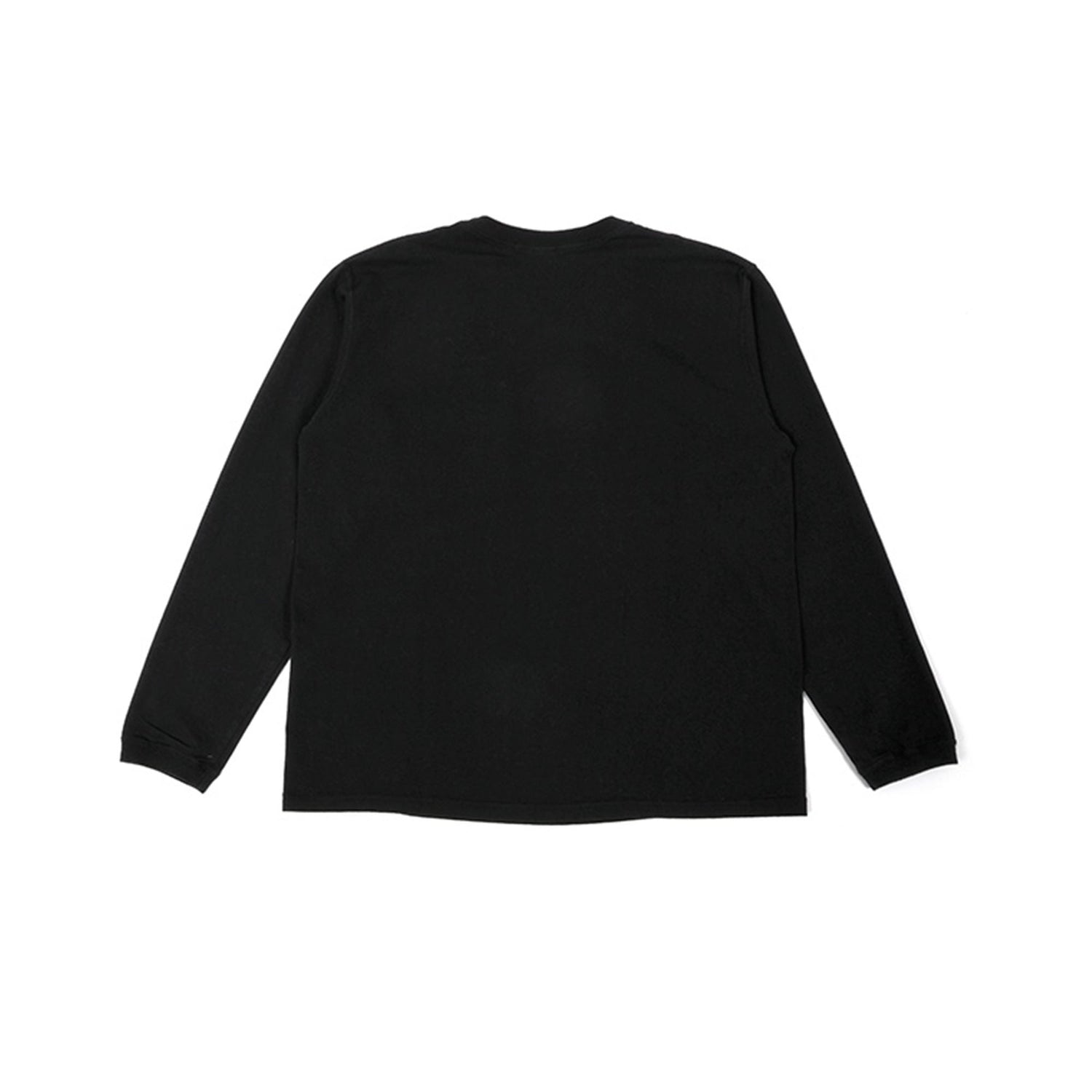 ID1905 US COTTON STUDS LONG T-SHIRT BLACK