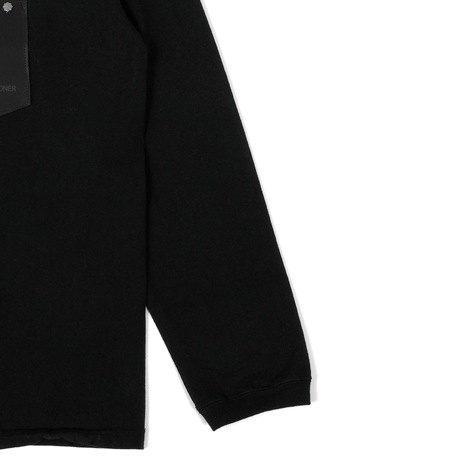 ID1905 US COTTON STUDS LONG T-SHIRT BLACK