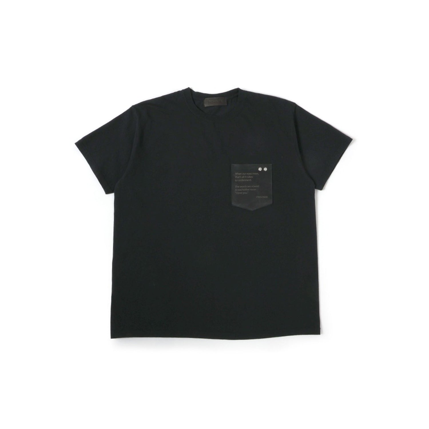ID1904 US COTTON STUDS T-SHIRT BLACK