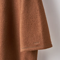Wool felt oversized pullover Camel