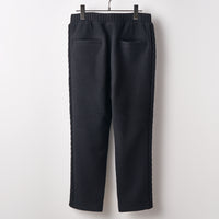 Wool felt cable ankle pants Black