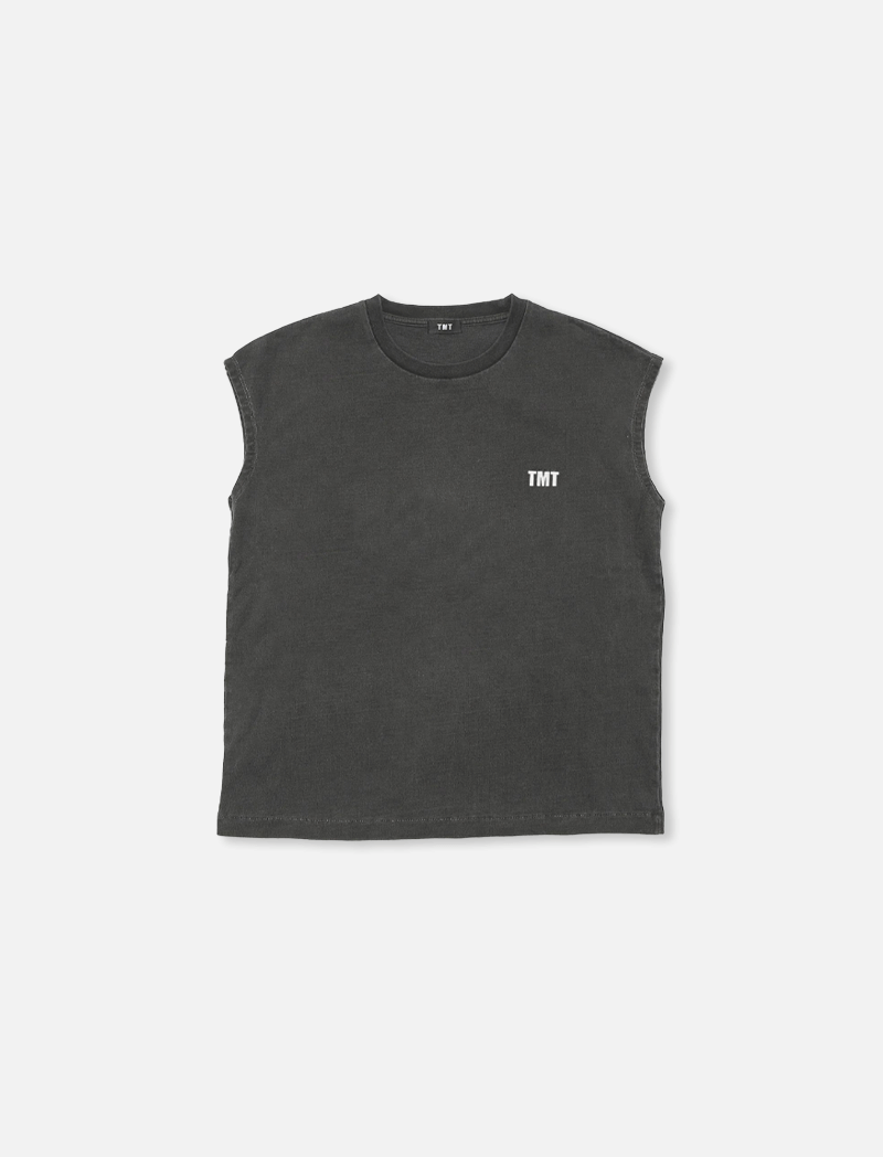 DRY COTTON JERSEY SLEEVELESS TEE (LOGO)