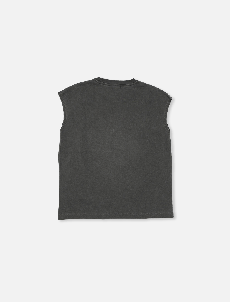 DRY COTTON JERSEY SLEEVELESS TEE (LOGO)