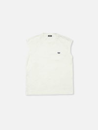 DRY COTTON JERSEY SLEEVELESS TEE (LOGO)