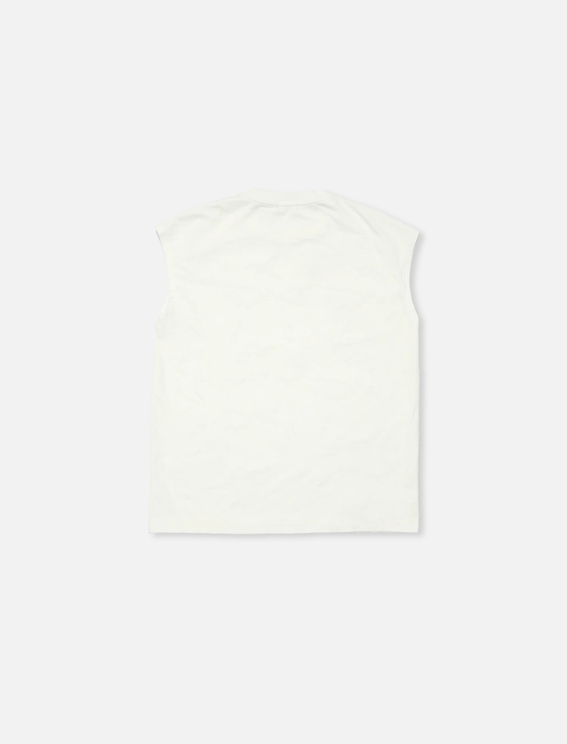DRY COTTON JERSEY SLEEVELESS TEE (LOGO)