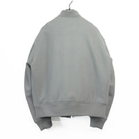 Wool felt cable flight jacket Pale Khaki