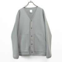 Wool felt liner cardigan Pale Khaki