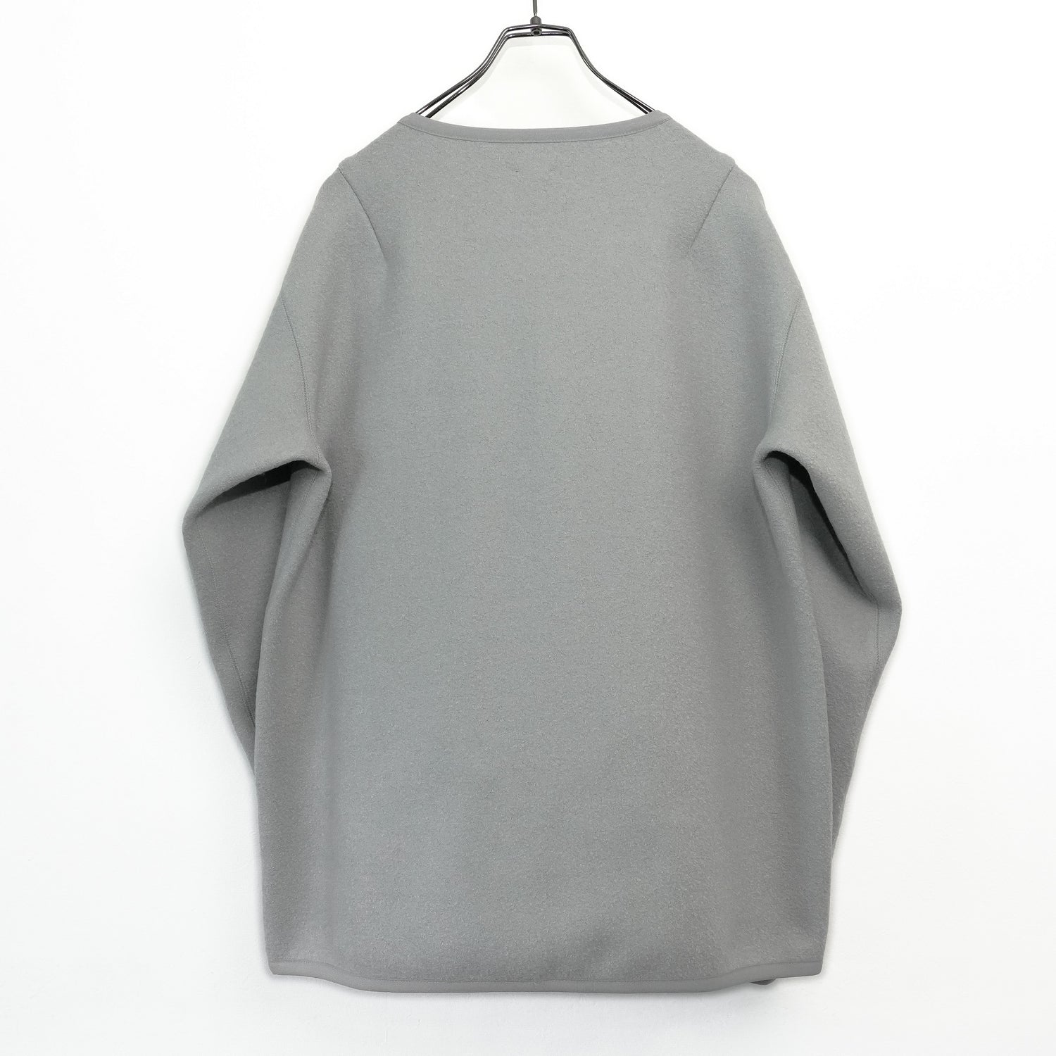 Wool felt liner cardigan Pale Khaki