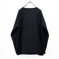 Wool felt liner cardigan  Dark navy
