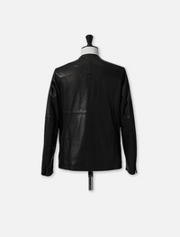 Collarless jacket