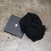 LEATHER IN STOLE / RAYON SILK カラー：ブラック