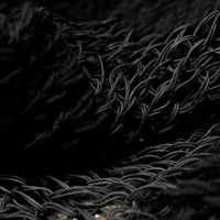 KNITTING LEATHER SNOOD カラー：ブラック