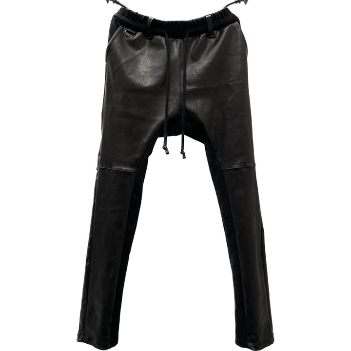 ML3035 STRETCH LEATHER x HI TENSION ECO SUEDE  PANTS