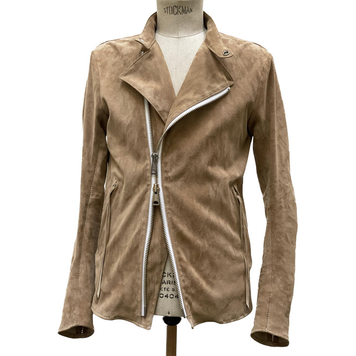 ML3011 Super Stretch Lamb Suede Leather *DOUBLE RIDERS JKT #51 TAN BEIGE