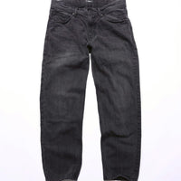 12oz SOFT BLACK DENIM 5P STRAIGHT GREY