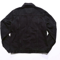 12oz SOFT BLACK DENIM TRUCKER JACKET BLACK