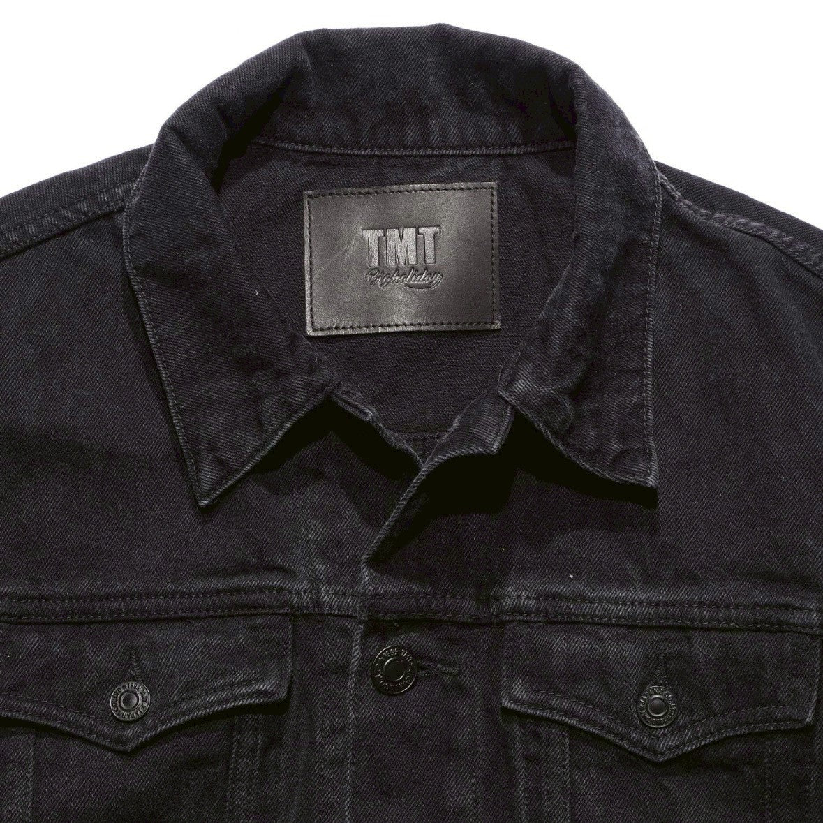 12oz SOFT BLACK DENIM TRUCKER JACKET BLACK
