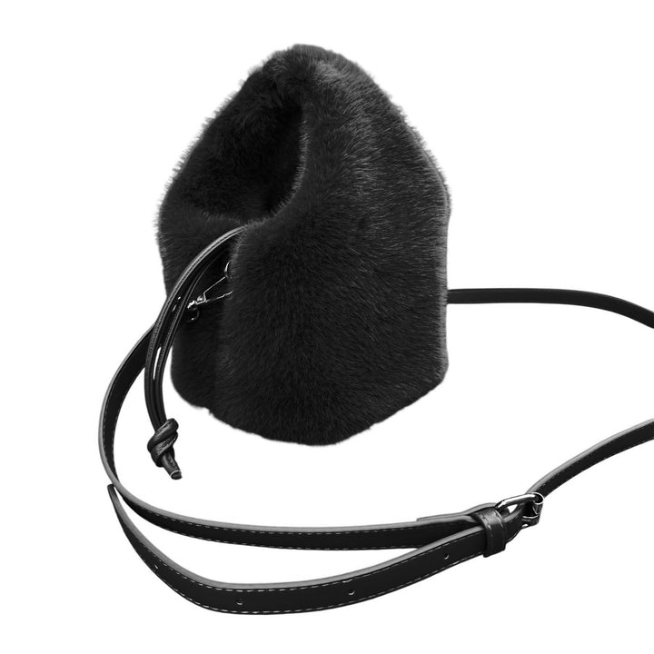 【THE BAR別注カラー】 レザーショルダー付 ハンドルバッグ『 PETIT（プティ）』ブラック