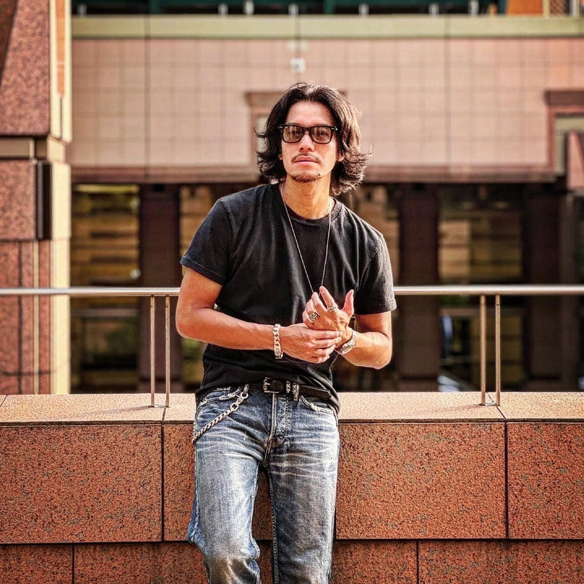 BLACK COTTON JERSEY S/S TEE