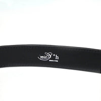 【受注終了】 Cisei + h  x  THE BAR  極上のシルバーリングベルト C2001 W RING BELT ブラック×シルバー１