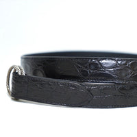 【受注終了】 Cisei + h  x  THE BAR  極上のシルバーリングベルト C2001 W RING BELT ブラック×シルバー１