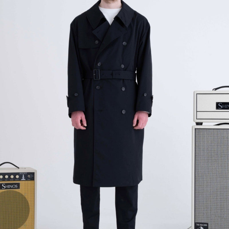 COTTONLIKE TWILL TRENCH COAT