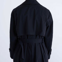 COTTONLIKE TWILL TRENCH COAT