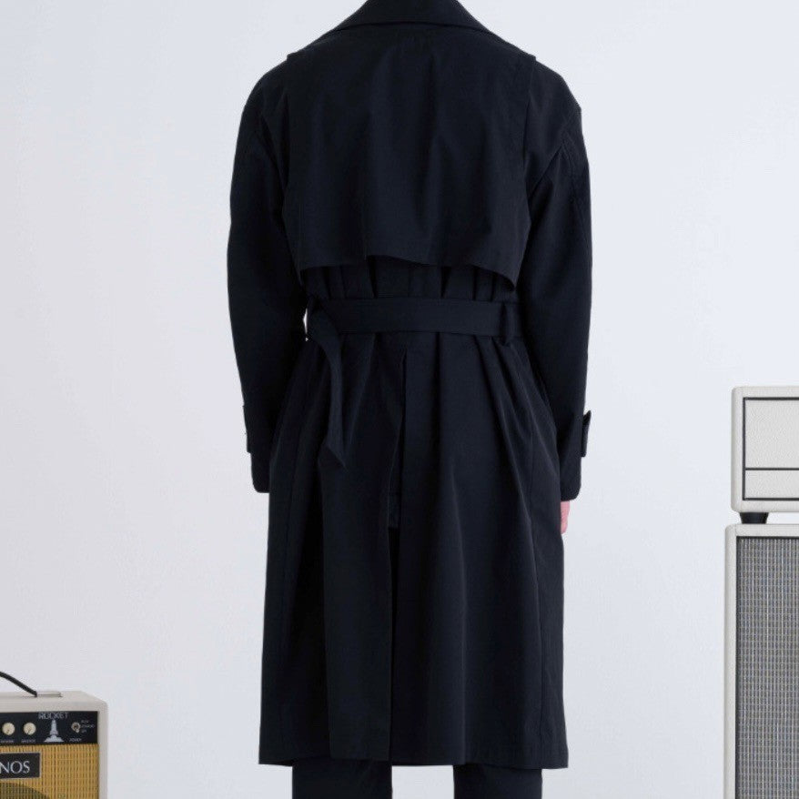 COTTONLIKE TWILL TRENCH COAT