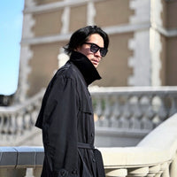 COTTONLIKE TWILL TRENCH COAT