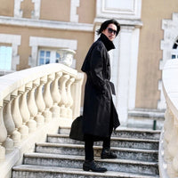 COTTONLIKE TWILL TRENCH COAT