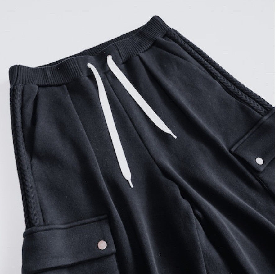 Compact spin cotton long shorts black