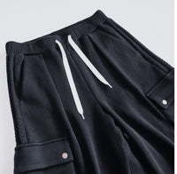 Compact spin cotton long shorts black