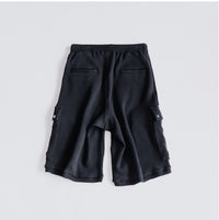 Compact spin cotton long shorts black