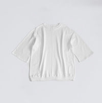 Compact spin cotton oversized pullover White