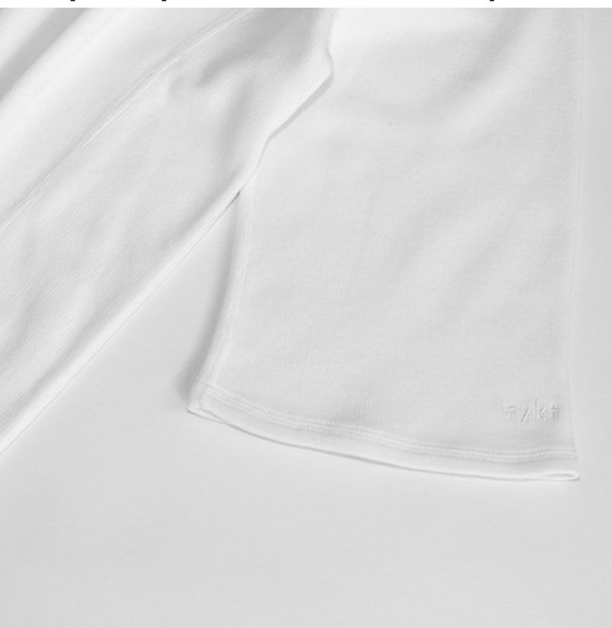 Compact spin cotton oversized pullover White